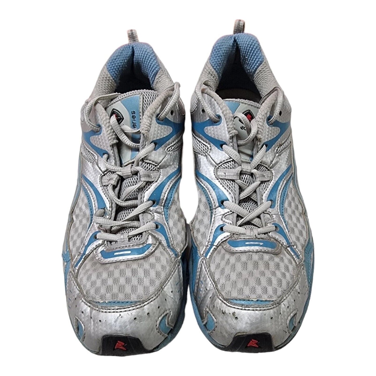 ECCO RXP 6030 Womens Shoes Silver/Blue Runners Size 11-11.5 US, 42 EUR 👟