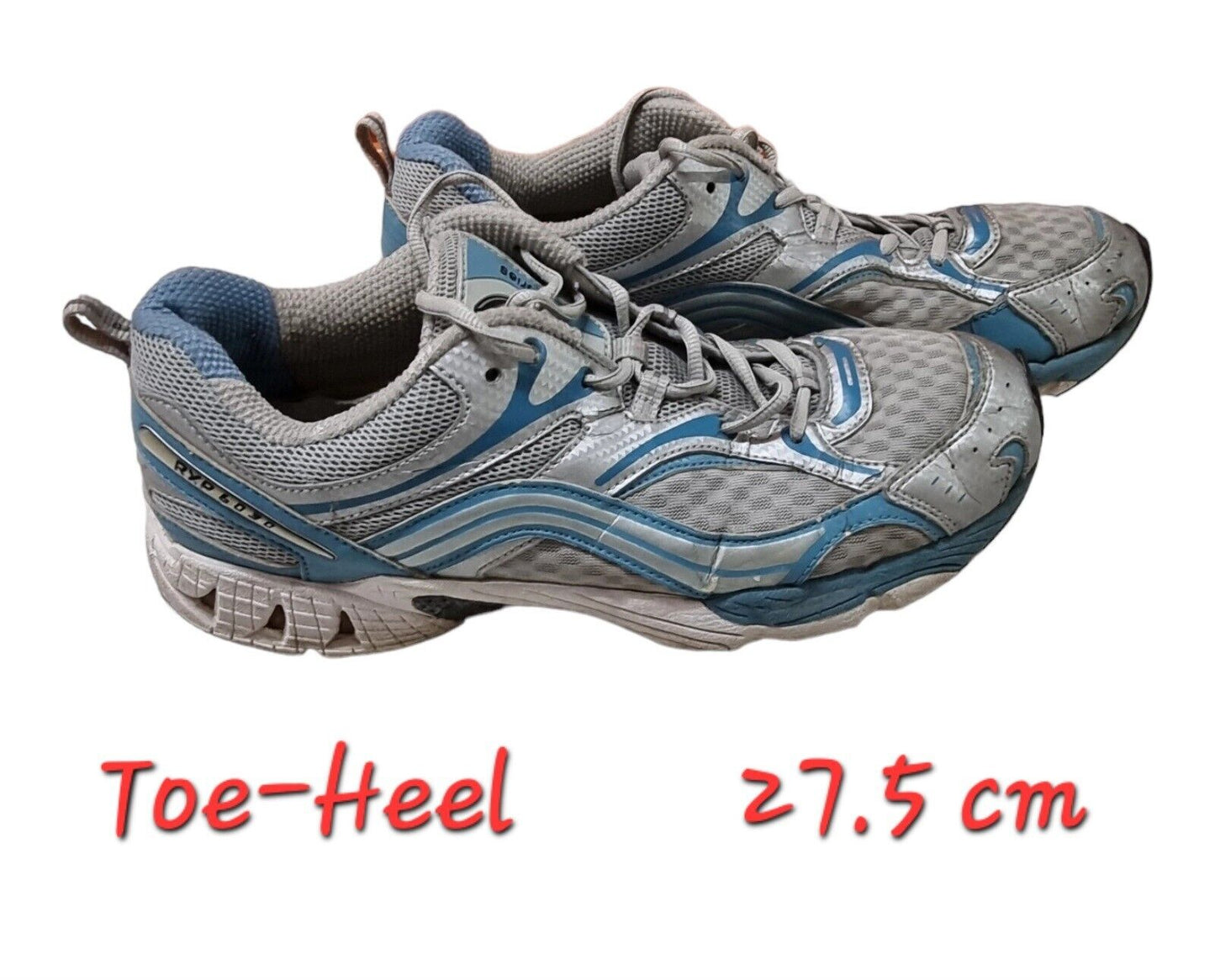 ECCO RXP 6030 Womens Shoes Silver/Blue Runners Size 11-11.5 US, 42 EUR 👟