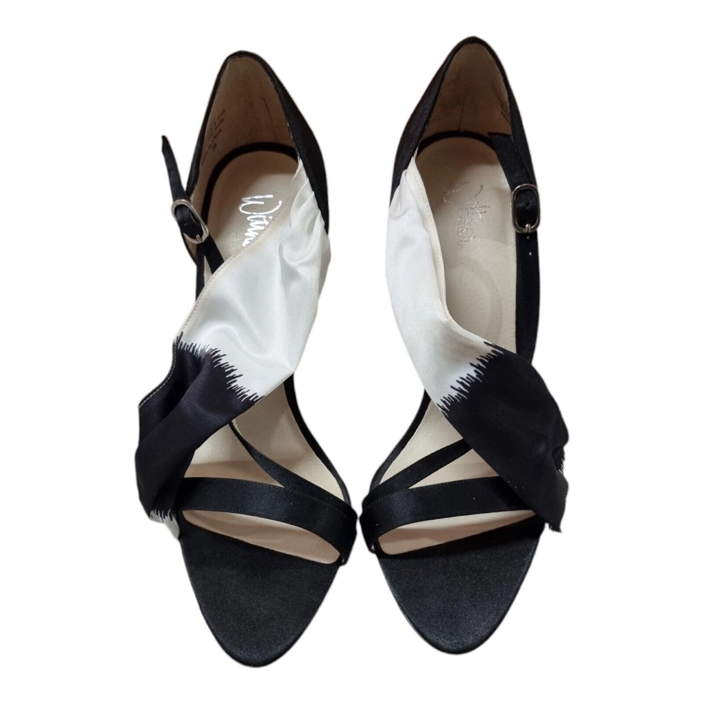 WITTNER Shanayde Womens Shoes Black/White Sandals Size 8.5 AU, 39 EUR