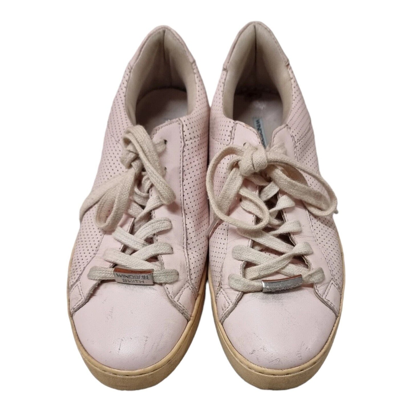 WINDSOR SMITH Womens Shoes Pink Leather Sneakers Size 6 US/AU, 4 UK, 37 EUR