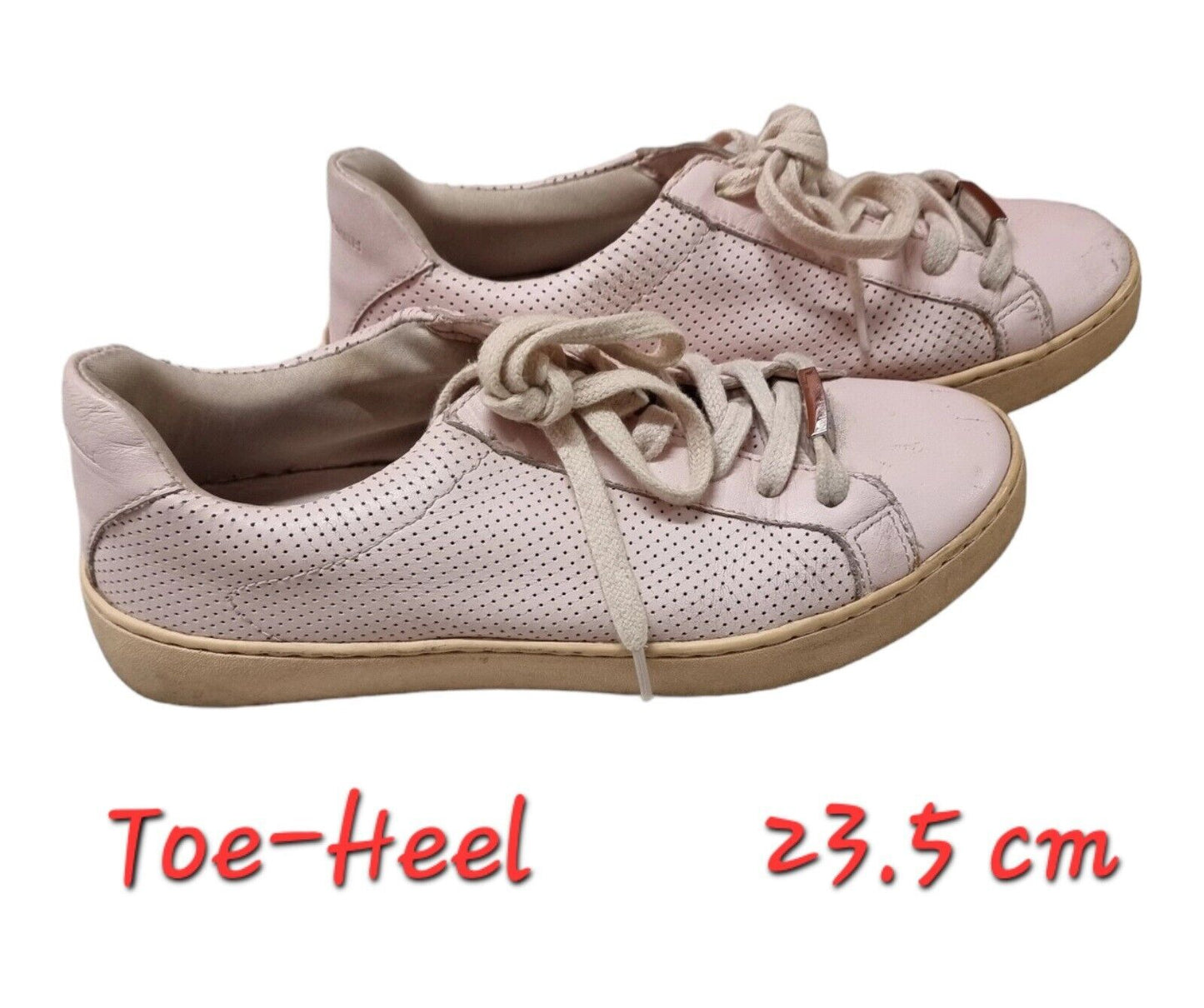 WINDSOR SMITH Womens Shoes Pink Leather Sneakers Size 6 US/AU, 4 UK, 37 EUR