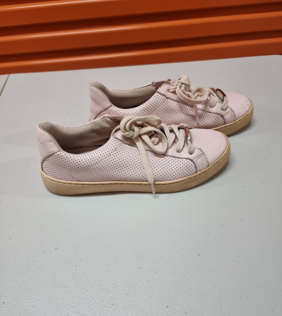 WINDSOR SMITH Womens Shoes Pink Leather Sneakers Size 6 US/AU, 4 UK, 37 EUR