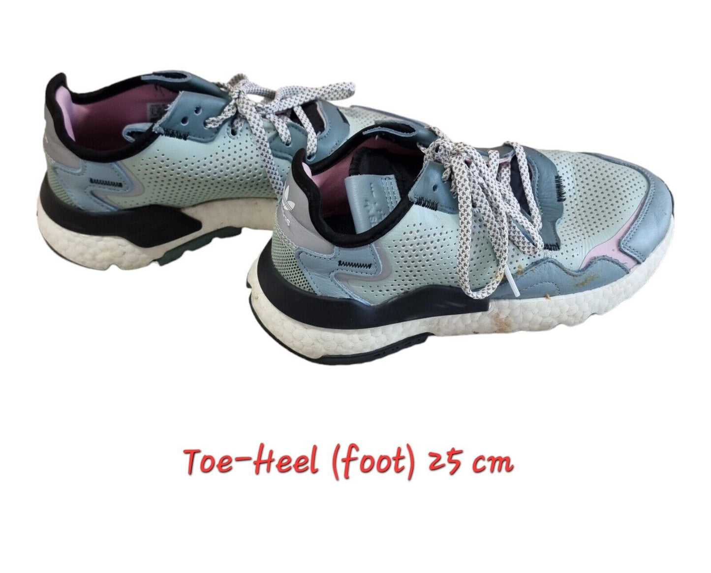 ADIDAS Originals Nite Jogger Womens Shoes Blue/Green Size 8 US, 6.5 UK, 40 EUR