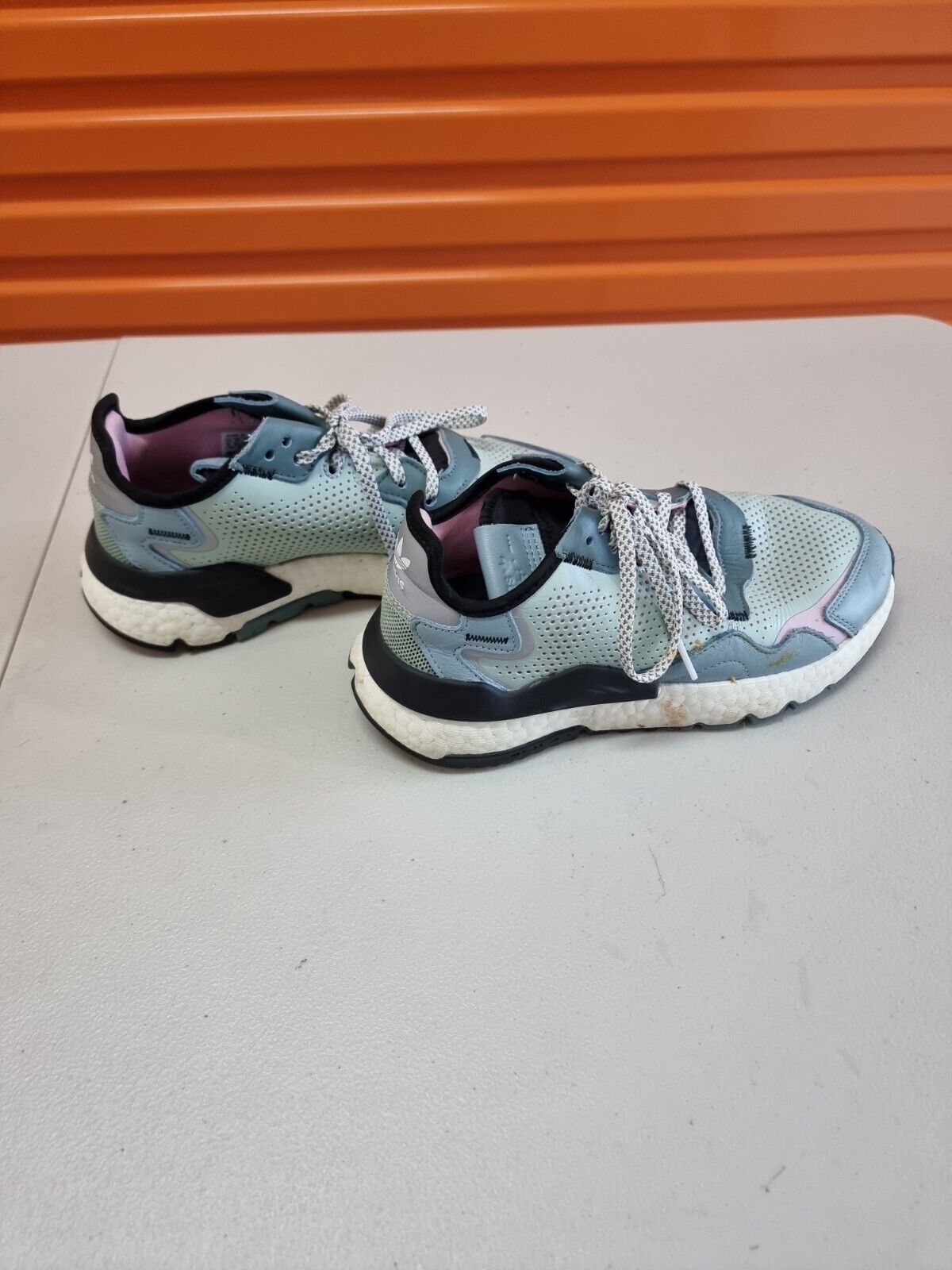ADIDAS Originals Nite Jogger Womens Shoes Blue/Green Size 8 US, 6.5 UK, 40 EUR