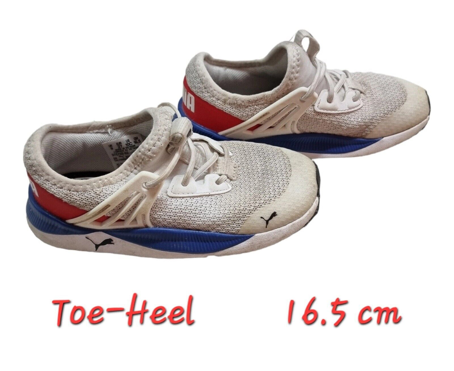 PUMA Toddler Infant Baby Boys Shoes White Runners Size 10C US, 9 UK, 27 EUR 👶