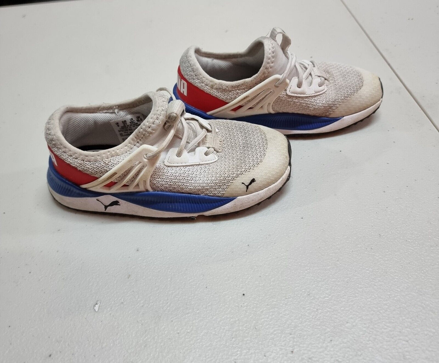 PUMA Toddler Infant Baby Boys Shoes White Runners Size 10C US, 9 UK, 27 EUR 👶