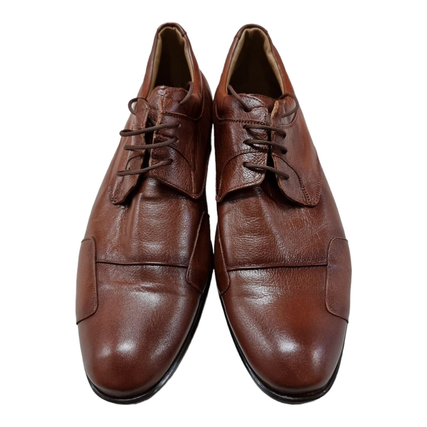 M.Y.M Comfort Air Shoes Mens Formal Leather Upper Brown Size 44 EUR -Brand NEW👞