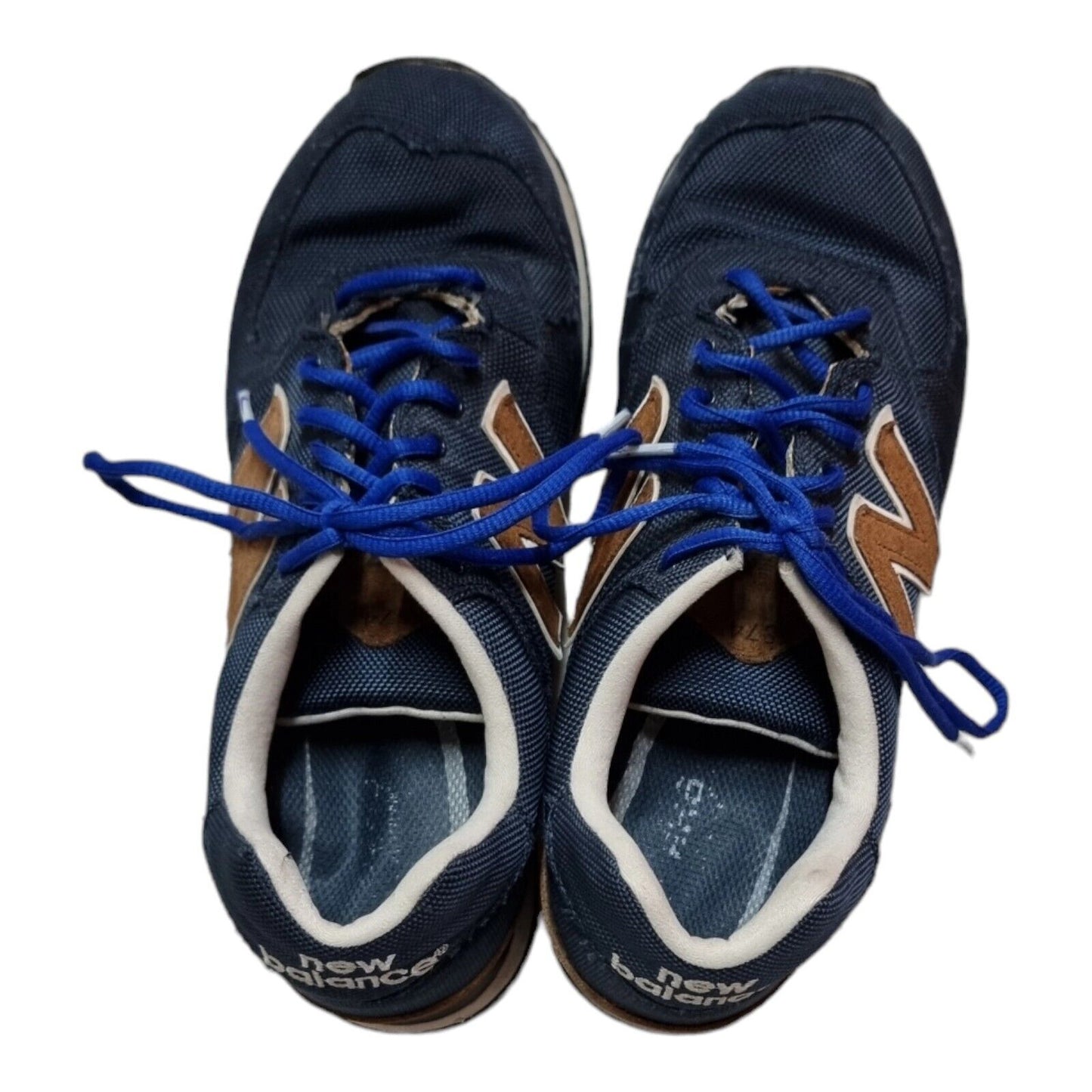 NEW BALANCE 574 Mens Shoes Navy Blue Sneakers Size 9 US, 8.5 UK, 42.5 EUR 👟