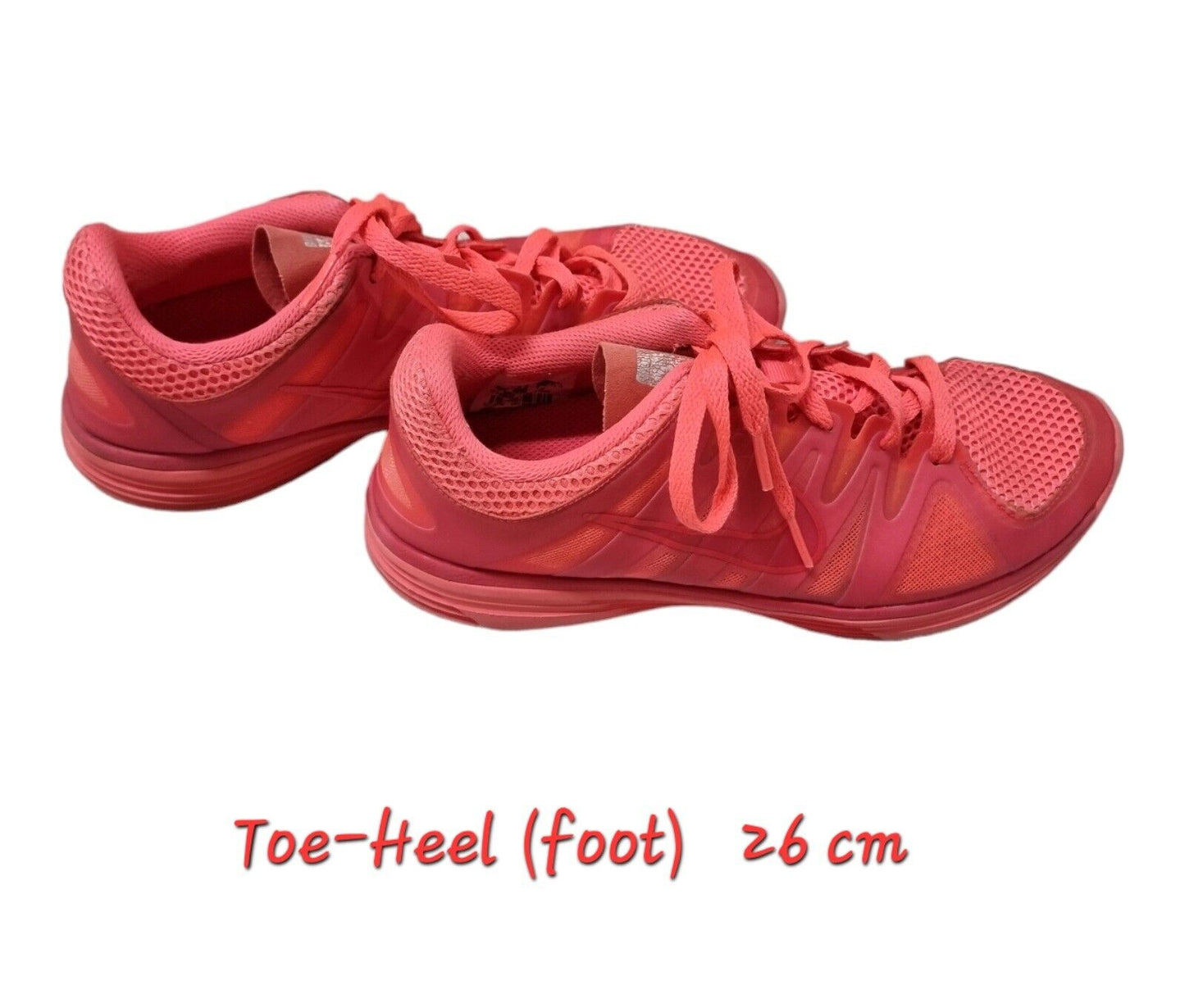 NIKE Lunarlon Shoes Womens Watermelon Red/Pink Runners 9 US, 6.5 UK, 40.5 EUR 👟