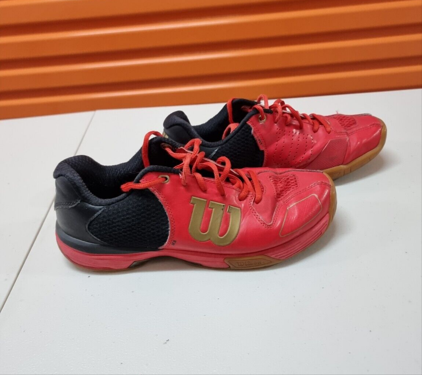 WILSON Vertex Endofit Womens Tennis Shoes Red Sneakers Size 9.5 US, 7.5 UK, 41 1/3 EUR 🎾