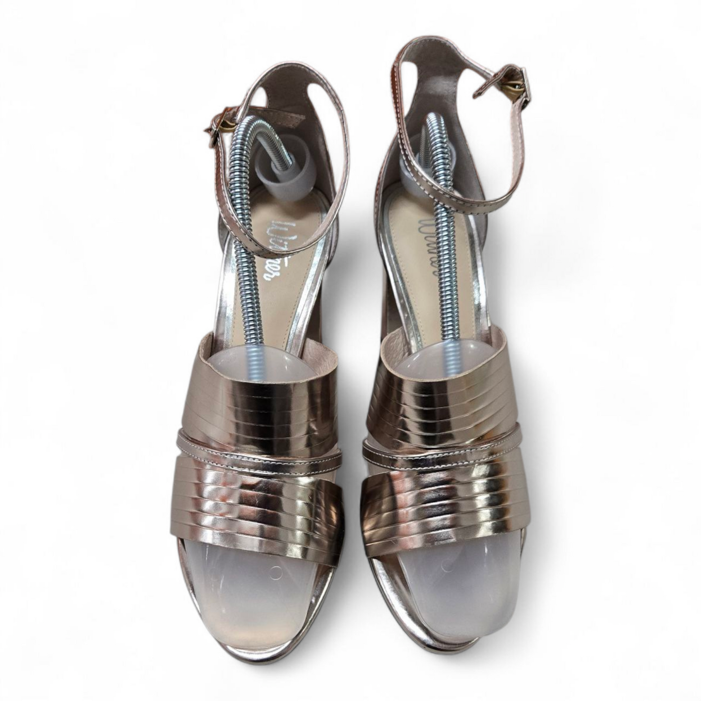 Wittner Rizzo Womens Shoes Gold Sandals Leather Upper Size 10 AU, 41 EUR