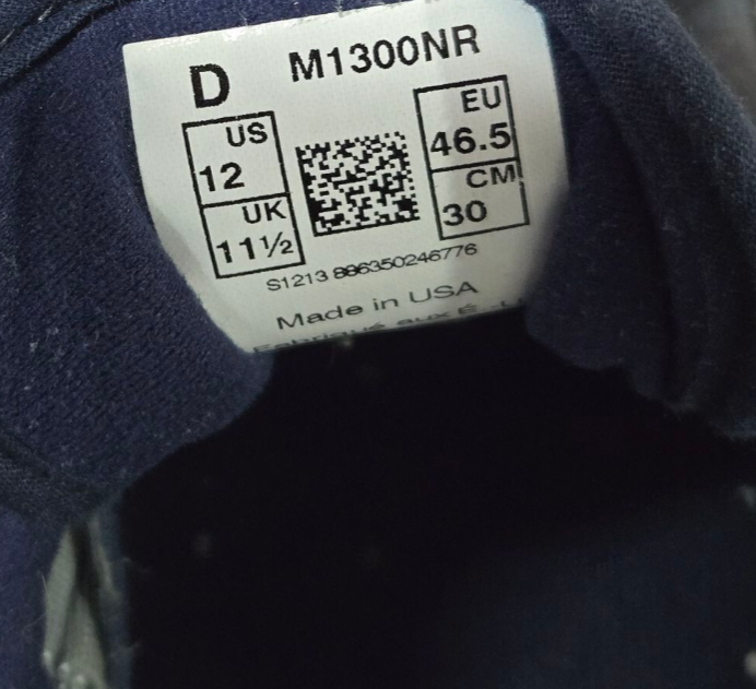 New Balance 1300 Classic Mens Shoes Grey/Blue Size 12 US, 11.5 UK, 46.5 EUR