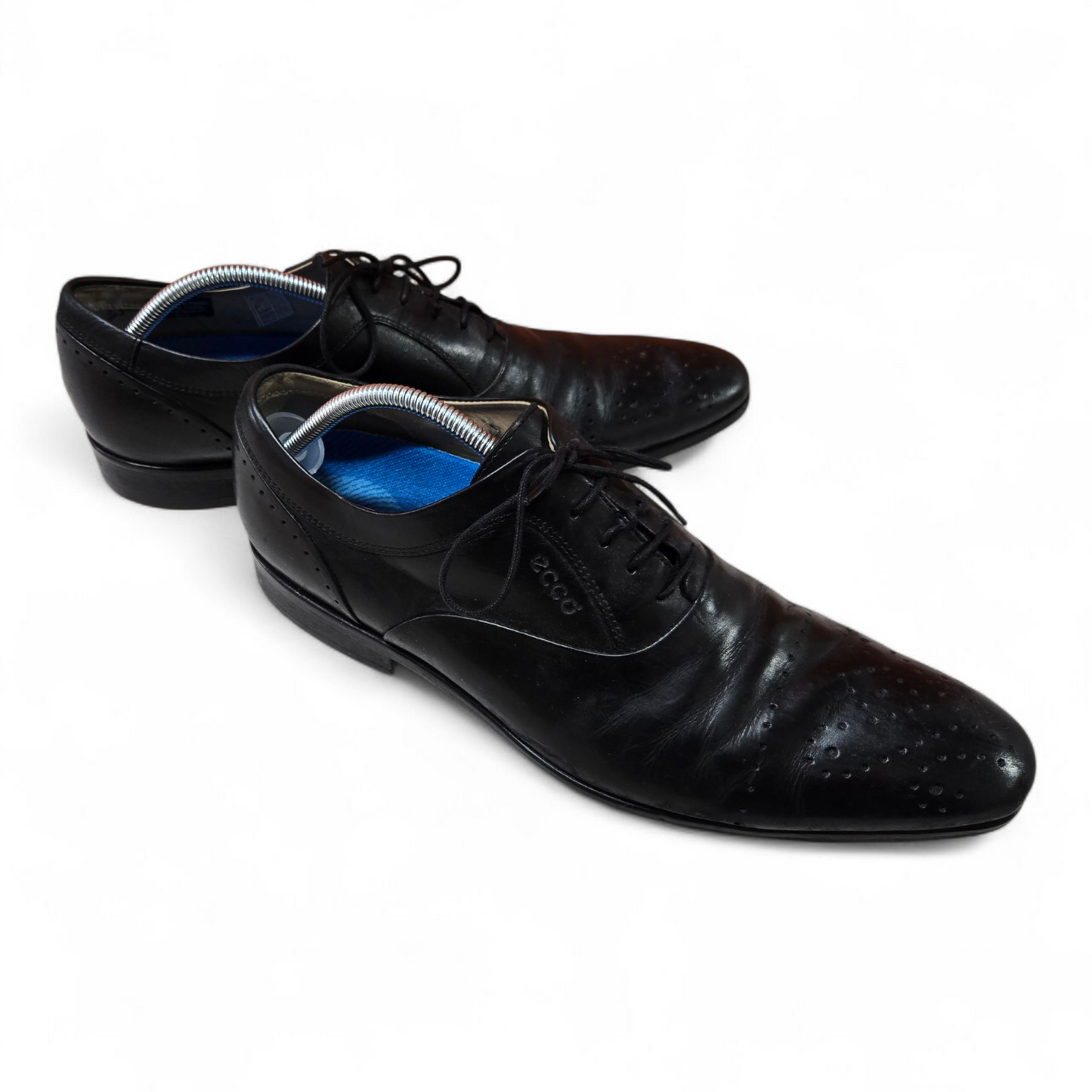 Ecco Mens Dress Shoes Black Leather Upper Size 11 US, 10 UK, 45 EUR
