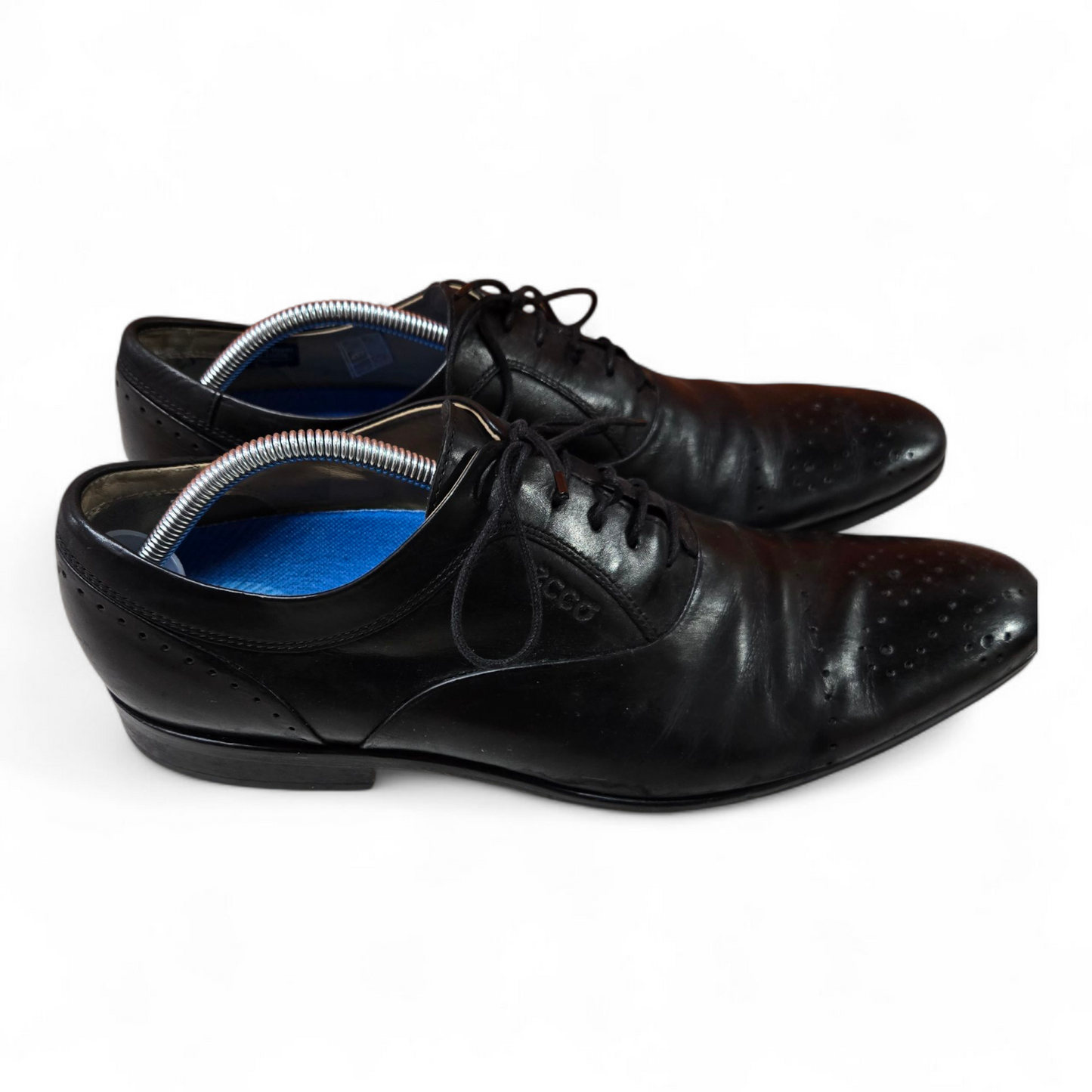 Ecco Mens Dress Shoes Black Leather Upper Size 11 US, 10 UK, 45 EUR