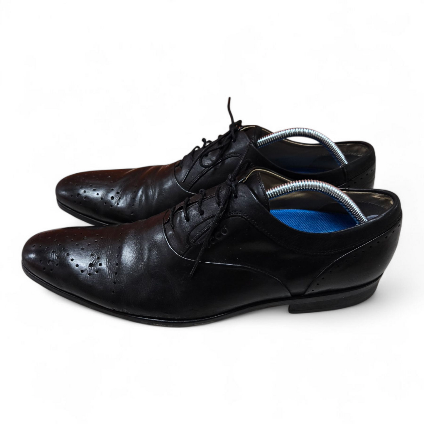 Ecco Mens Dress Shoes Black Leather Upper Size 11 US, 10 UK, 45 EUR
