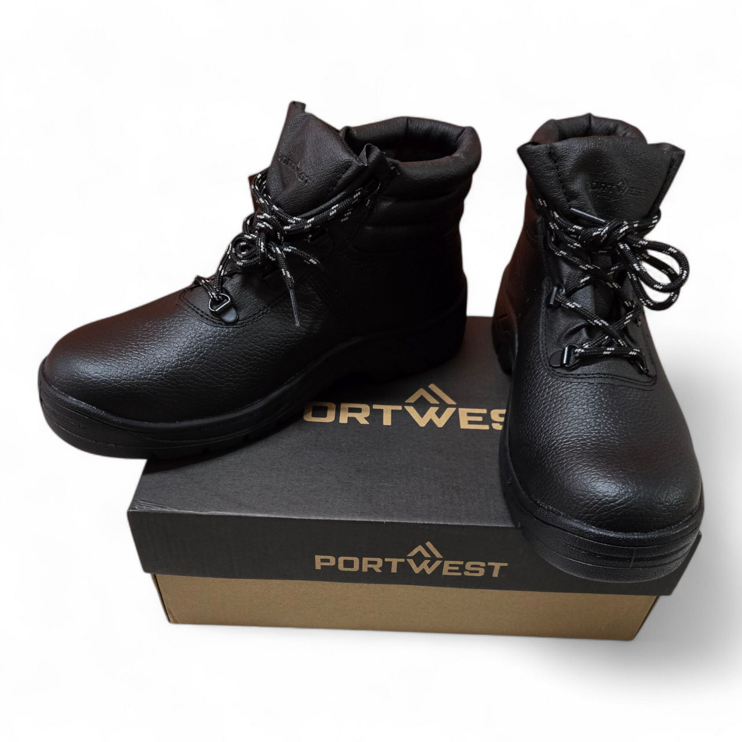 Portwest Steelite Protector Plus Boots Mens Black 9 US, 8 UK, 42EU-New with Box