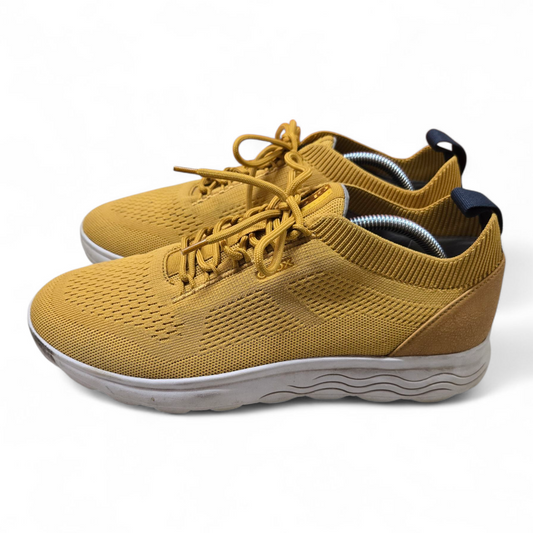 Geox Respira Spherica Mens Shoes Yellow Mustard Size 10 US, 9 UK, 43 EUR