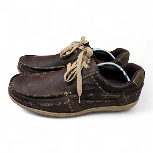 Colorado Spinnaker Mens Boat Shoes Brown Leather Size 11 US, 44 EUR, 10 AU/UK