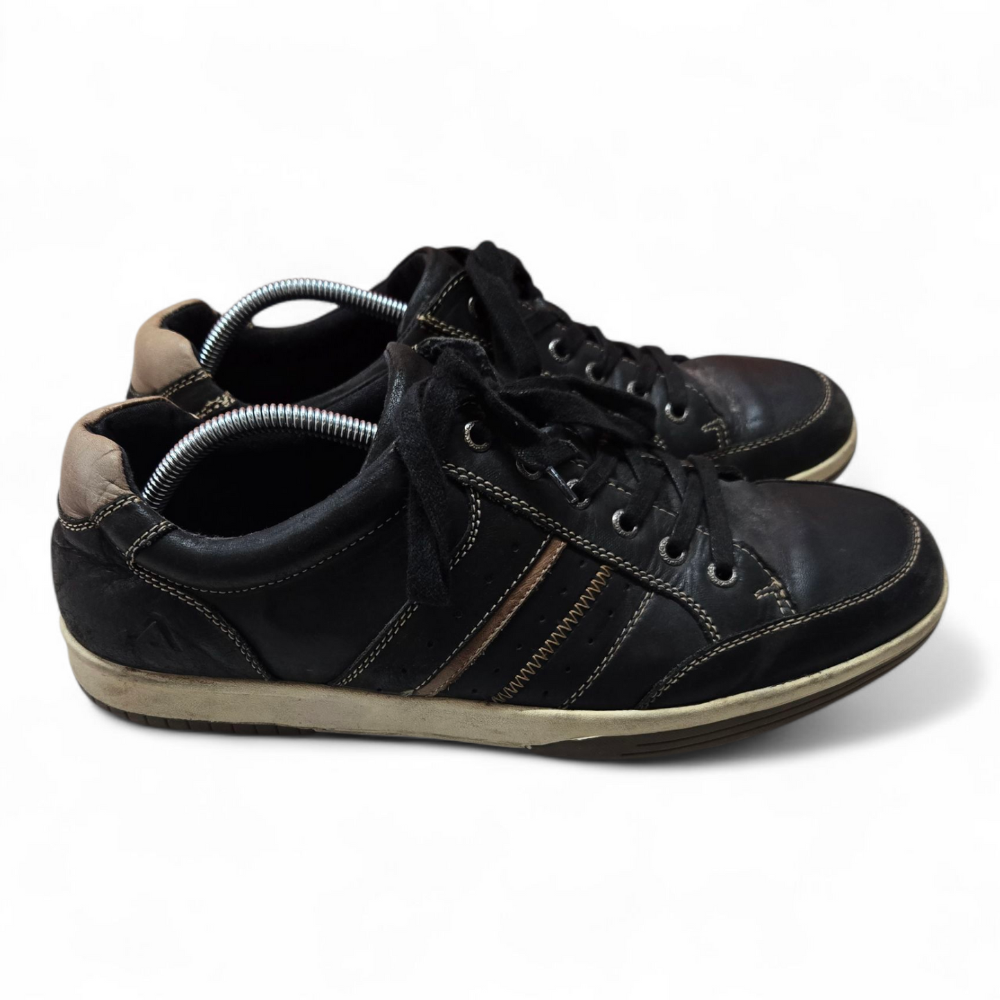 Colorado Voom Mens Shoes Black/Tan Leather Sneakers Size 11 US, 44 EUR, 10 AU/UK