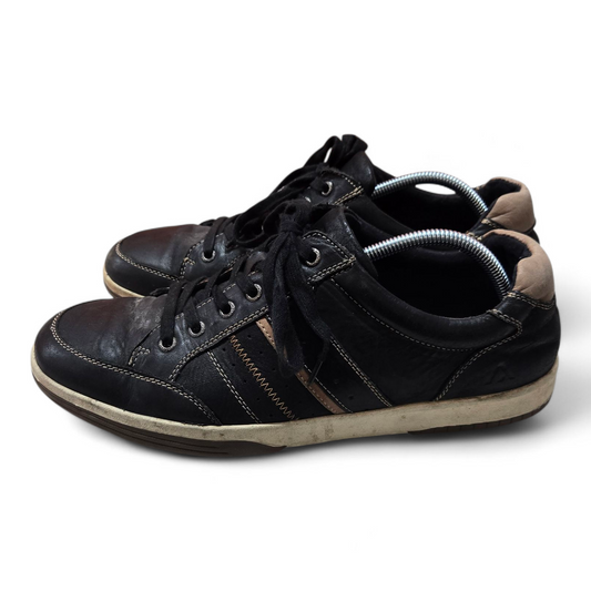 Colorado Voom Mens Shoes Black/Tan Leather Sneakers Size 11 US, 44 EUR, 10 AU/UK