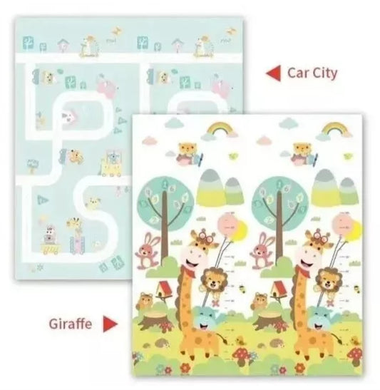 Baby Mat Waterproof Reversible Easy Fold Anti Slip Easy Clean 200x180x1.5cm