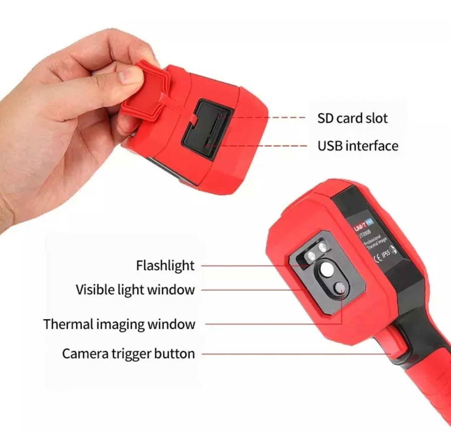 Infrared Thermal Image Camera UTI Handheld USB-15+550C Thermometer with Case - NEW