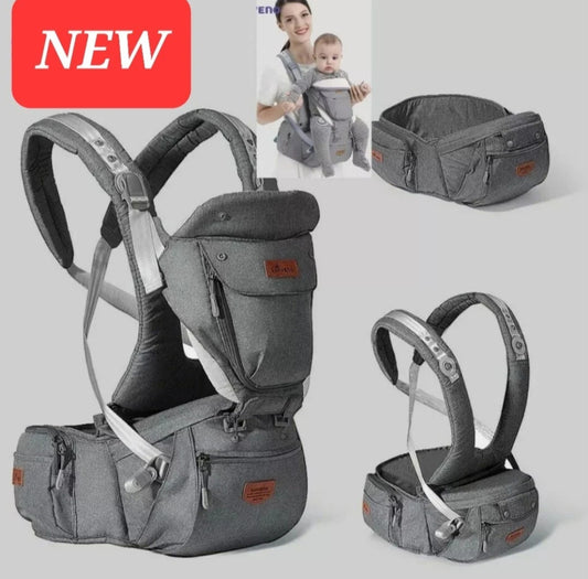 New Baby Carrier Bag Multi-Functional 3 in 1 HQ Spacious Front Holder Grey 👶