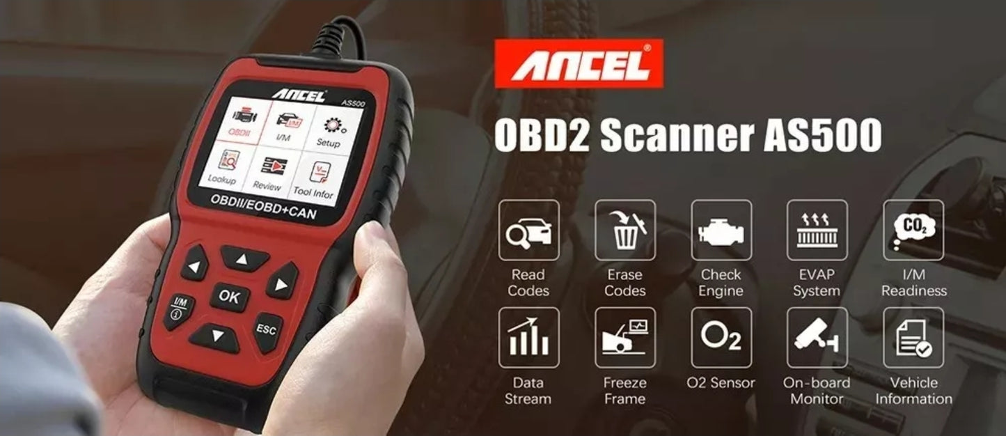 New ANCEL AS500 Car OBD2 Scanner Engine Diagnostic Scan Tool & Auto Code Reader