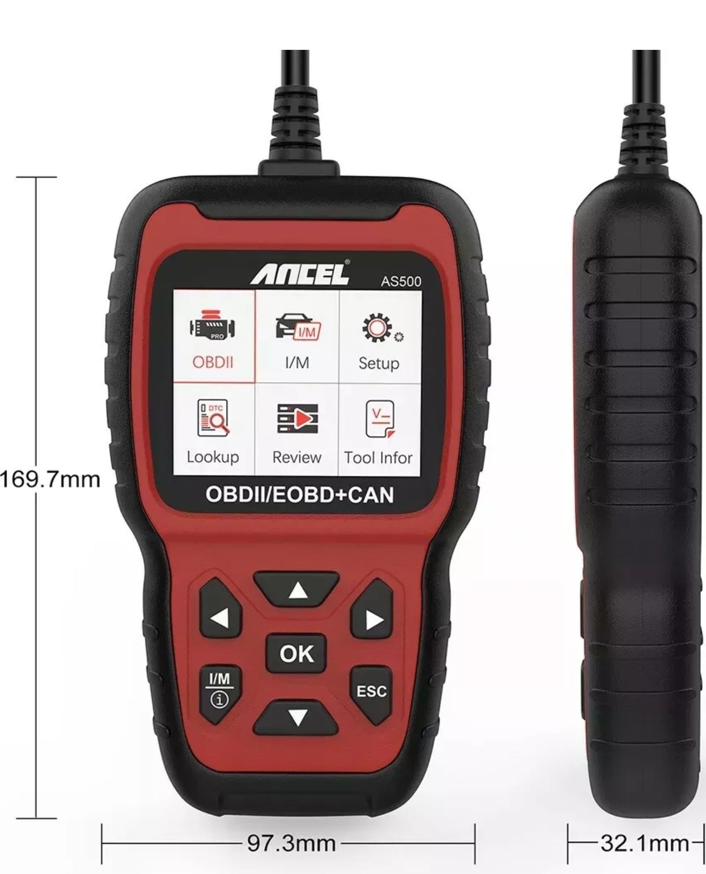 New ANCEL AS500 Car OBD2 Scanner Engine Diagnostic Scan Tool & Auto Code Reader