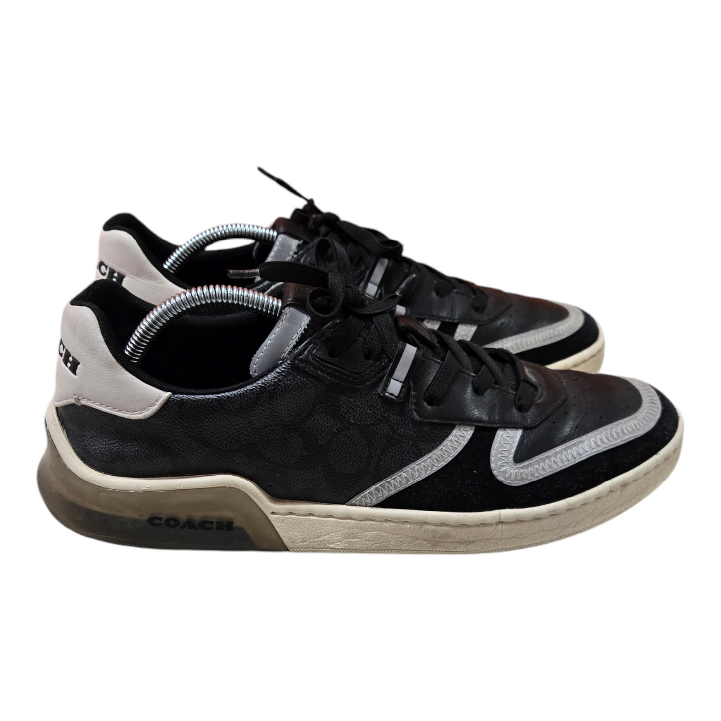 Coach Men's Signature Tech Court Trainers Charcoal/Black 11 US, 10 UK, 44.5 EUR