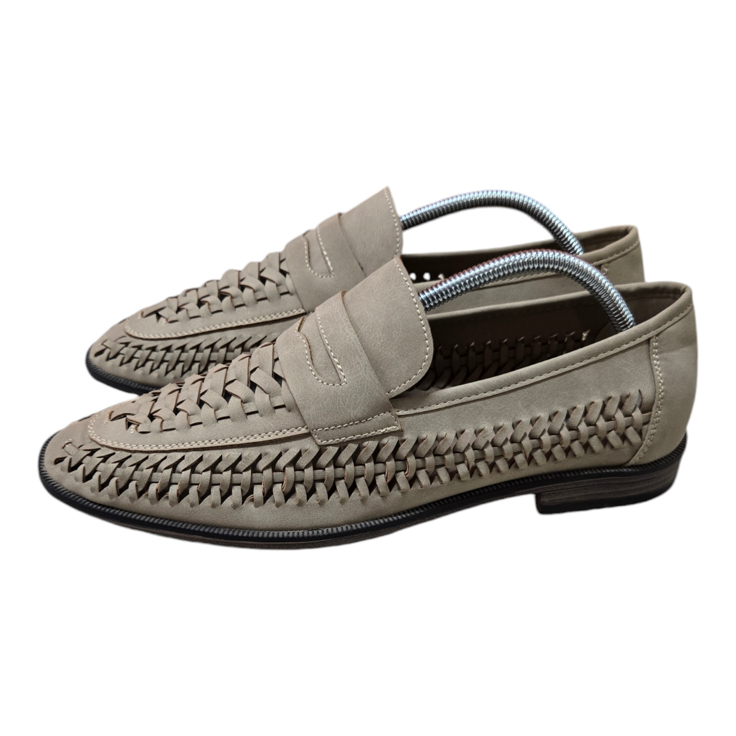 YD Mens Slip-on Shoes Khaki Loafers Size 11 US, 10 AU/UK, 44 EUR-Great Condition
