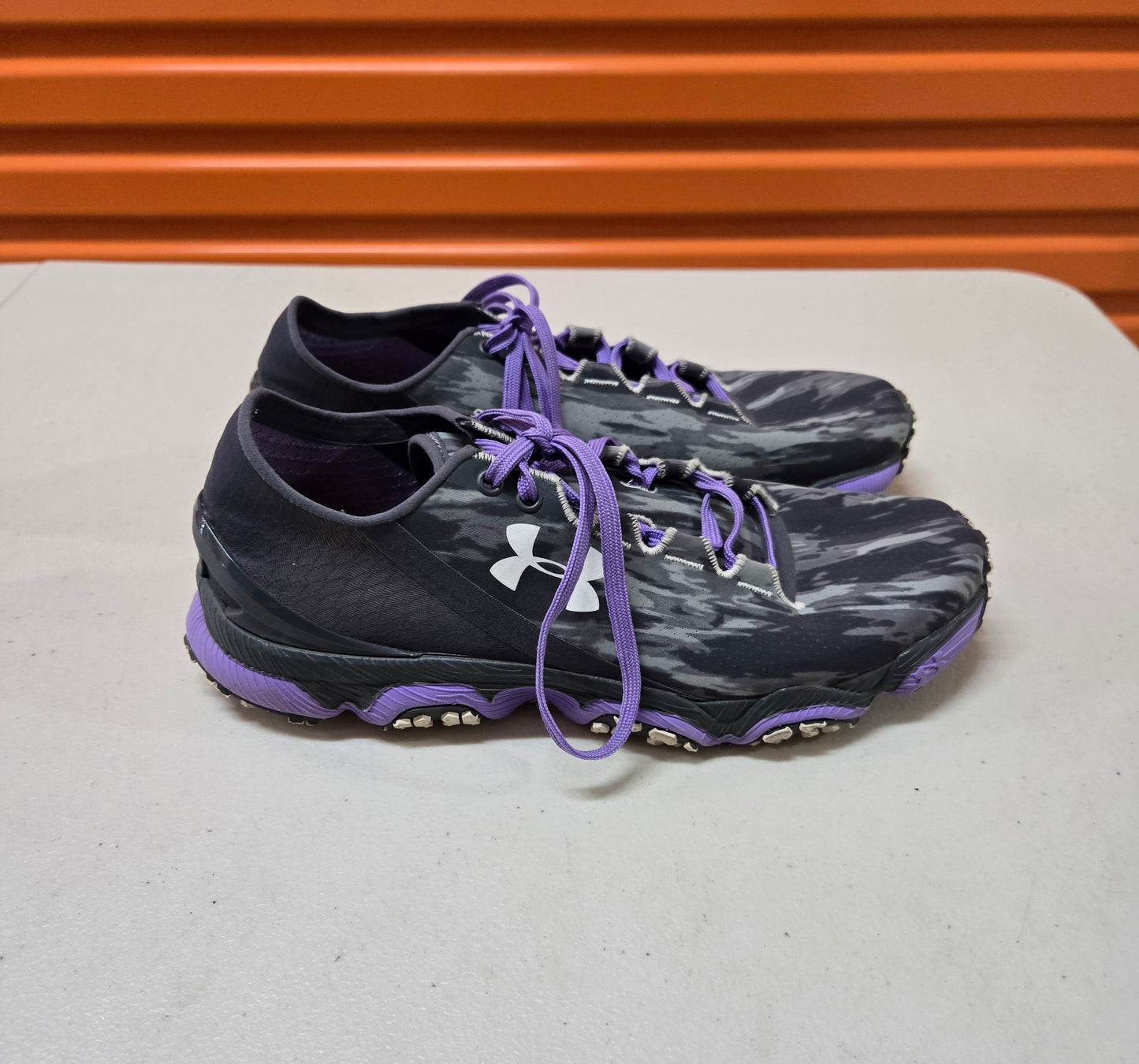 Under Armour Speedform XC Womens Shoes Grey/Purple Size 8 US, 6.5 UK, 39 EUR