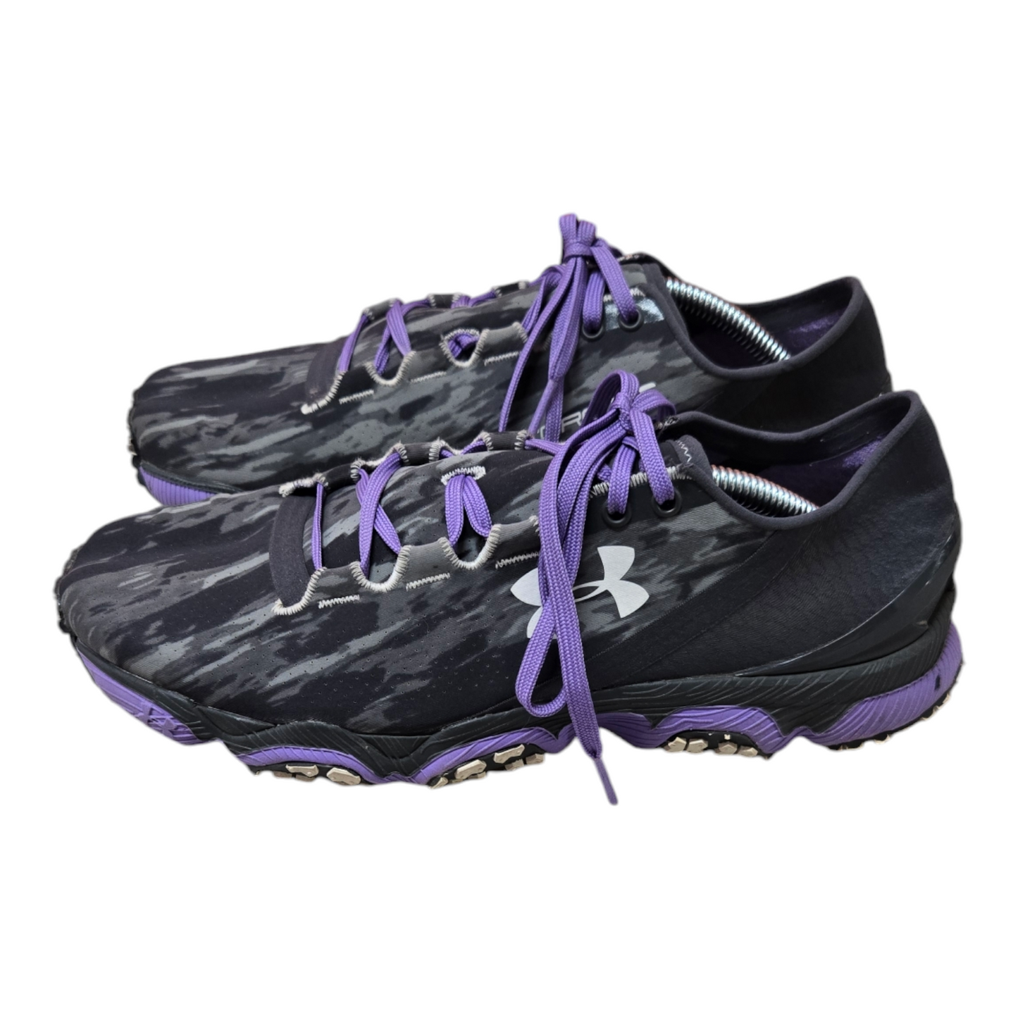 Under Armour Speedform XC Womens Shoes Grey/Purple Size 8 US, 6.5 UK, 39 EUR