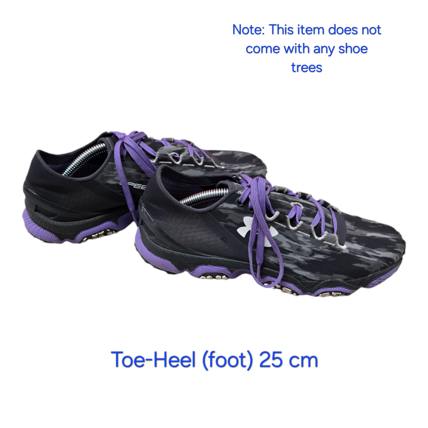 Under Armour Speedform XC Womens Shoes Grey/Purple Size 8 US, 6.5 UK, 39 EUR