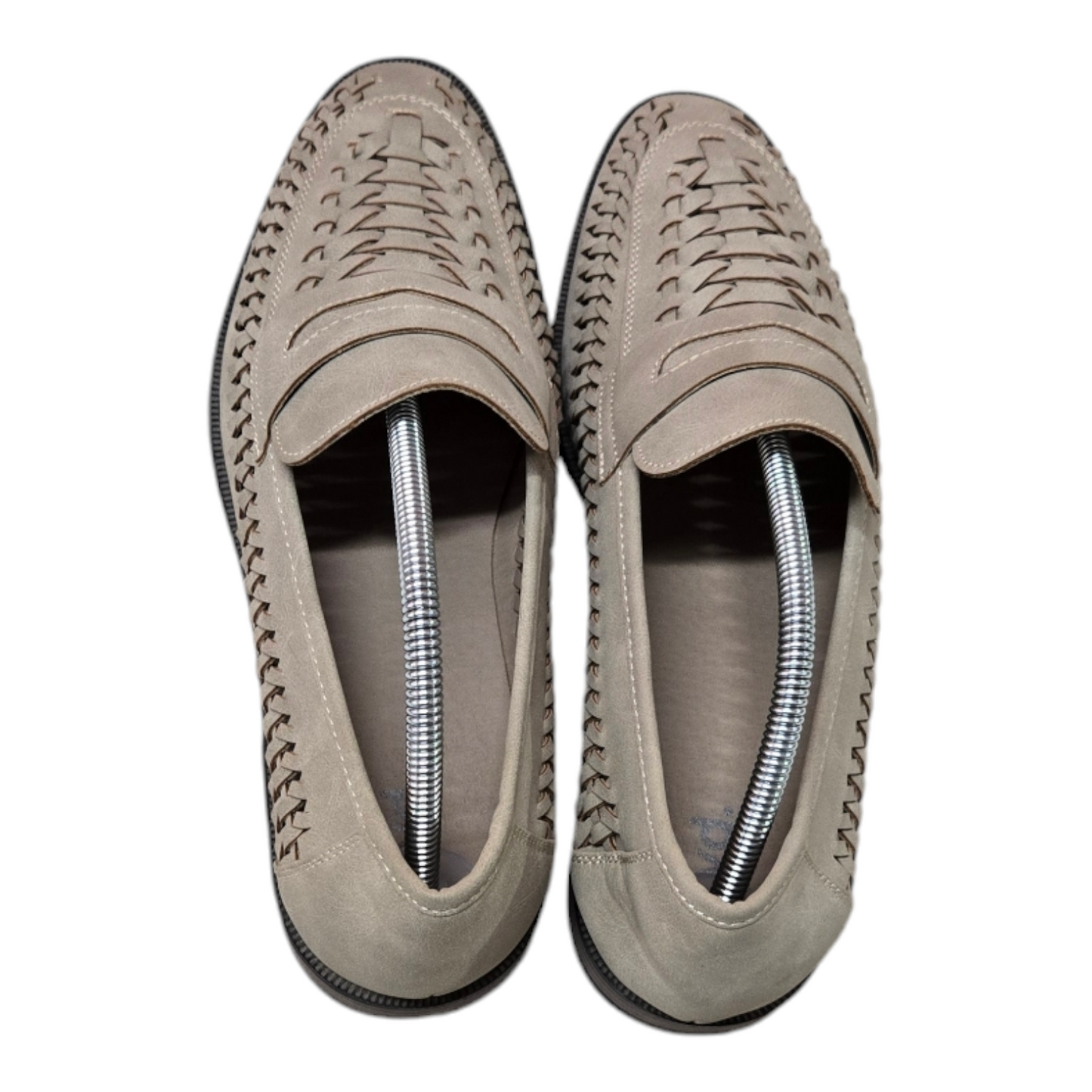 YD Mens Slip-on Shoes Khaki Loafers Size 11 US, 10 AU/UK, 44 EUR-Great Condition