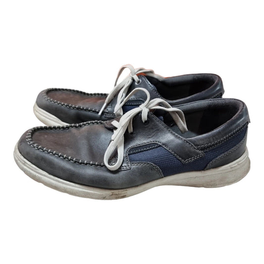 Collection By CLARKS Mens Boat Shoes Grey Size 10 US, 9 UK, 43 EUR - Ready To Go