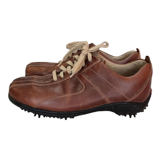 FOOTJOY FJ Golf Shoes Mens Brown Leather Boots Size 8 US, 7 UK, 40.5 EUR ⛳️