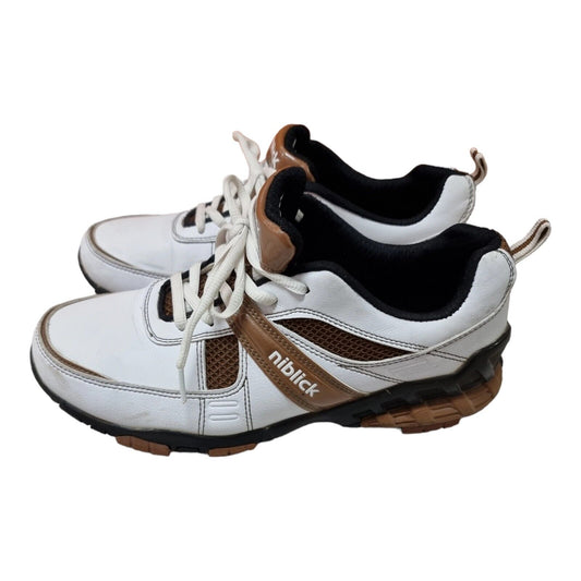 NIBLICK Euroa Mens Golf Shoes White Boots Size 8 US, 7.5 UK/AU, 41 EUR ⛳️