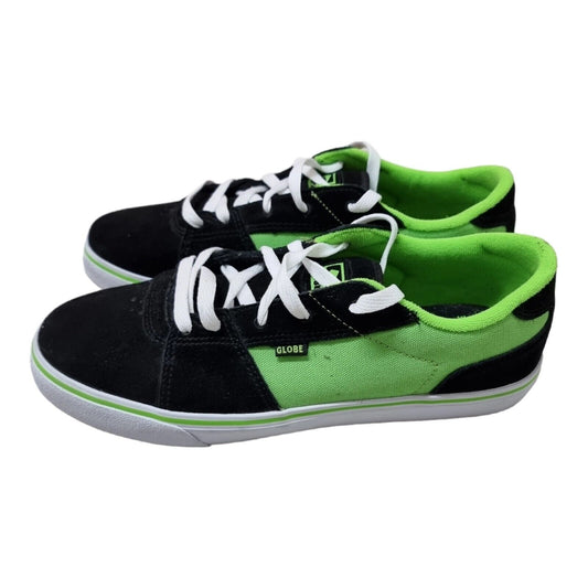 GLOBE Australia Fate Shoes Mens Black/Green Size 9 US, 8 UK, 42.5 EUR-Like New👌
