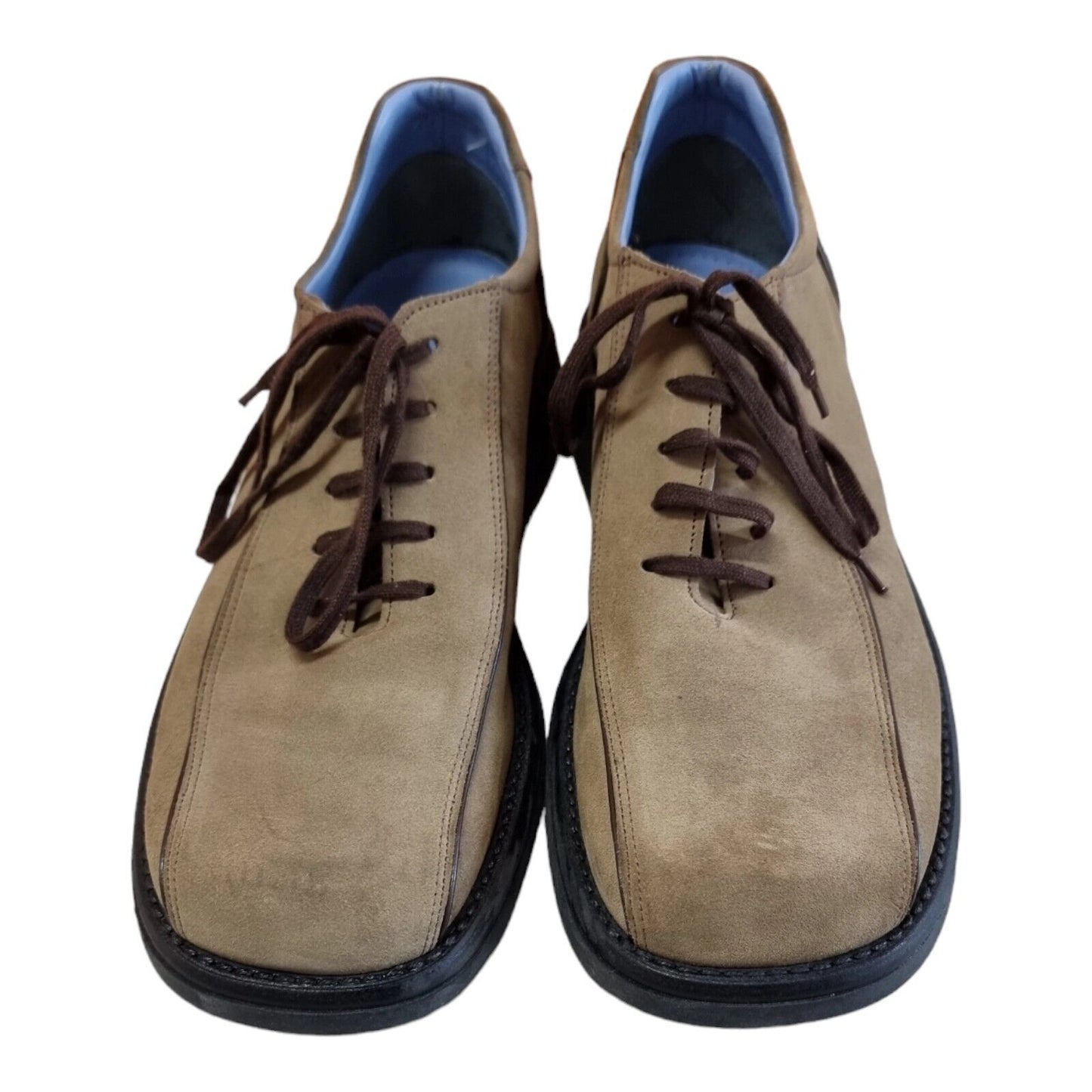AQUILA Mens Shoes Khaki Leather Upper Size 11 US, 10 UK, 44 EUR - Like New 👌