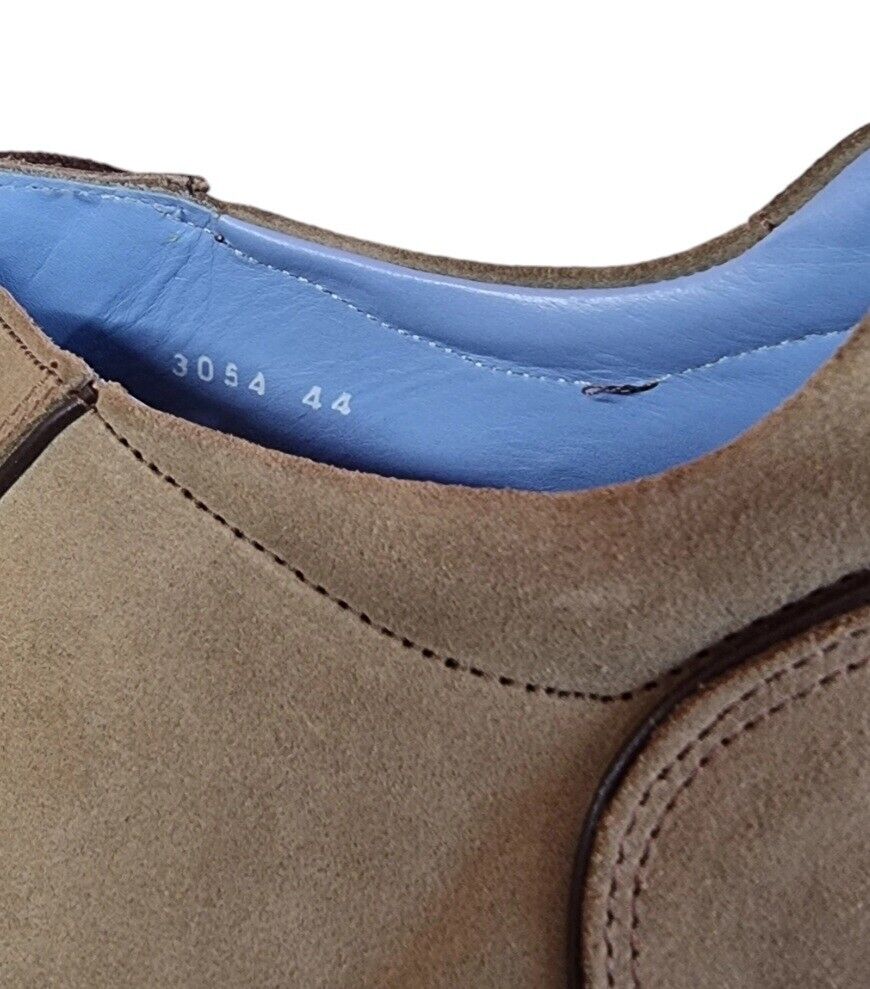 AQUILA Mens Shoes Khaki Leather Upper Size 11 US, 10 UK, 44 EUR - Like New 👌