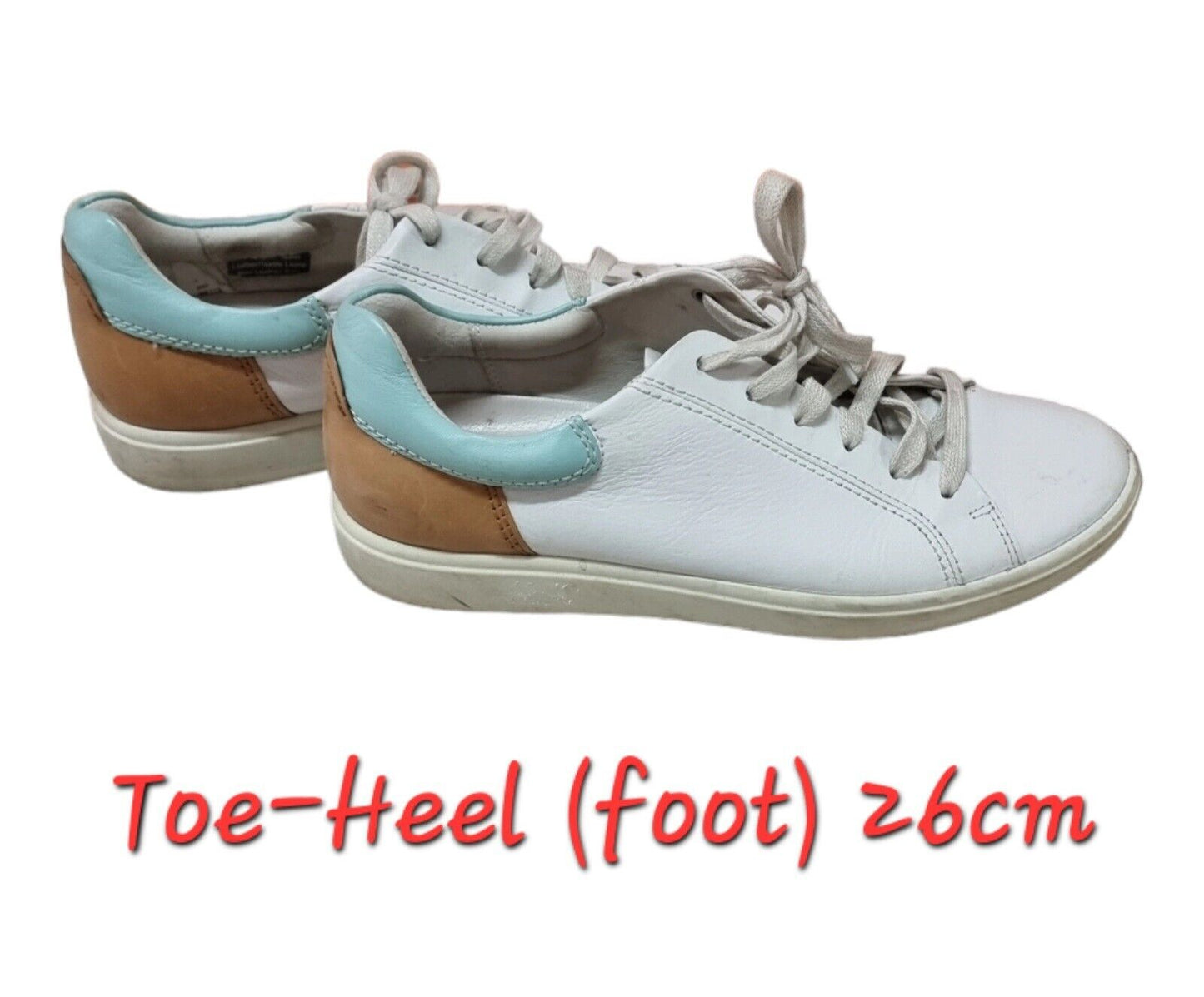 ECCO Danish Design Womens Shoes White Sneakers Size 9 US, 40 EUR, 7 UK