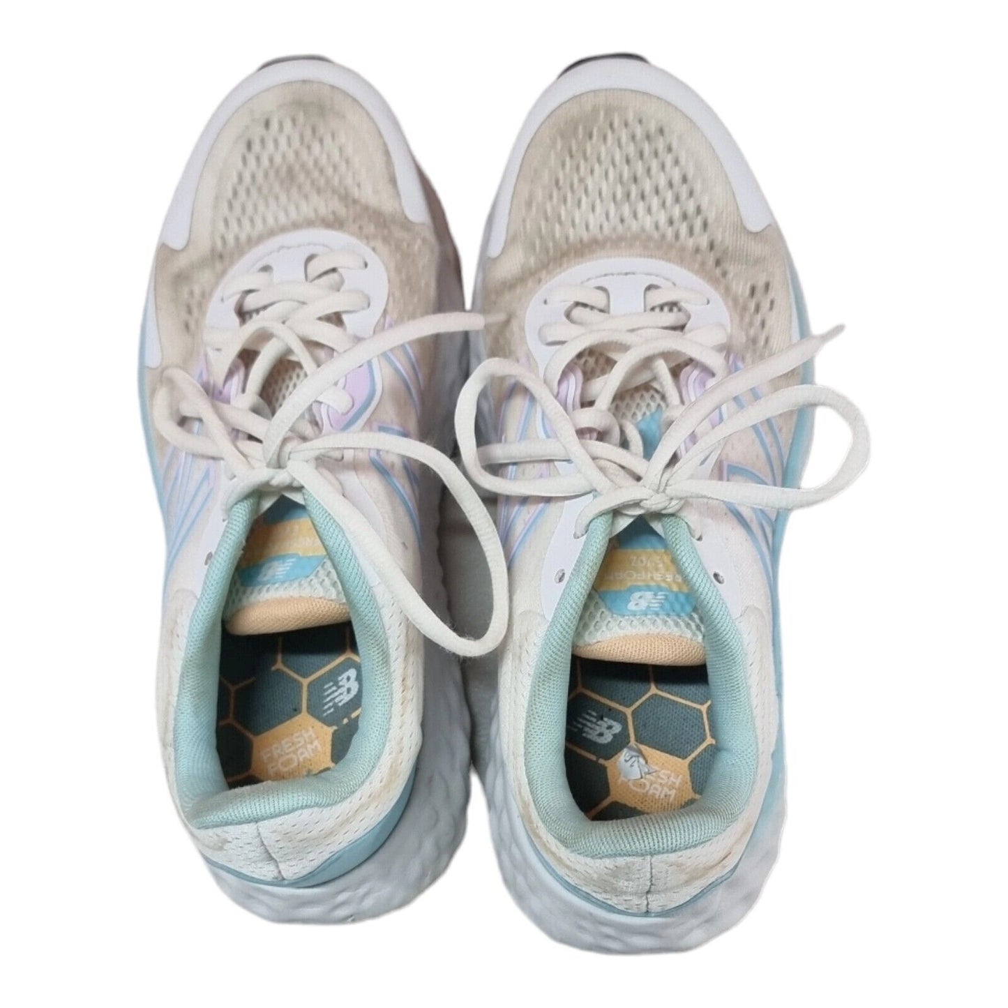 New Balance Fresh Foam Evoz Womens Shoes White/Cream Runners 8.5US, 6.5UK, 40 EU