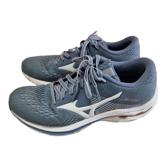 Mizuno Wave Inspire 17 Womens Shoes Steel Blue Runners Size 8.5 US, 6 UK, 39 EUR
