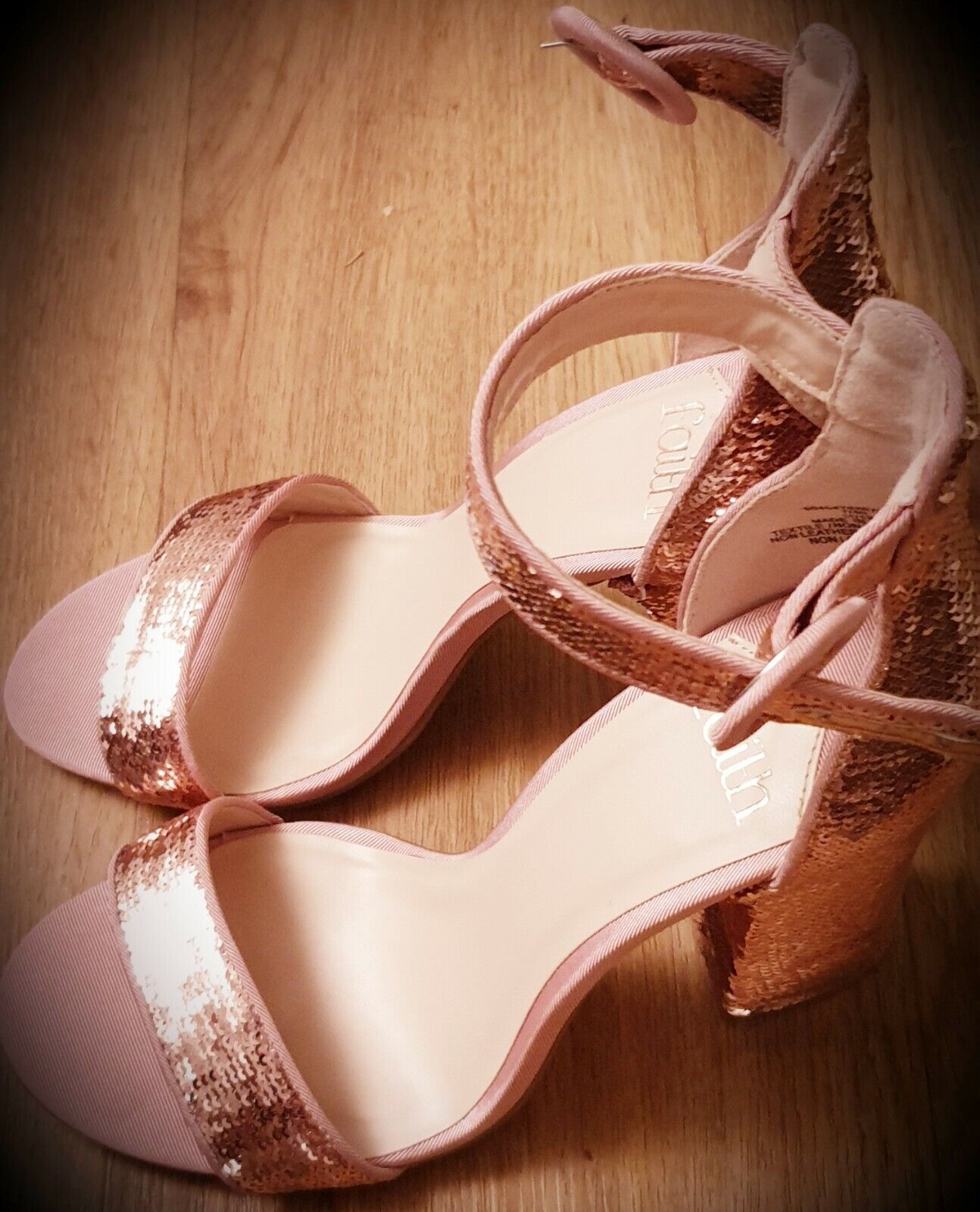 FAITH Women's Shoes Beige/Pink High Heels Size 7 UK, 40 EUR, 9 US - RRP $89.95