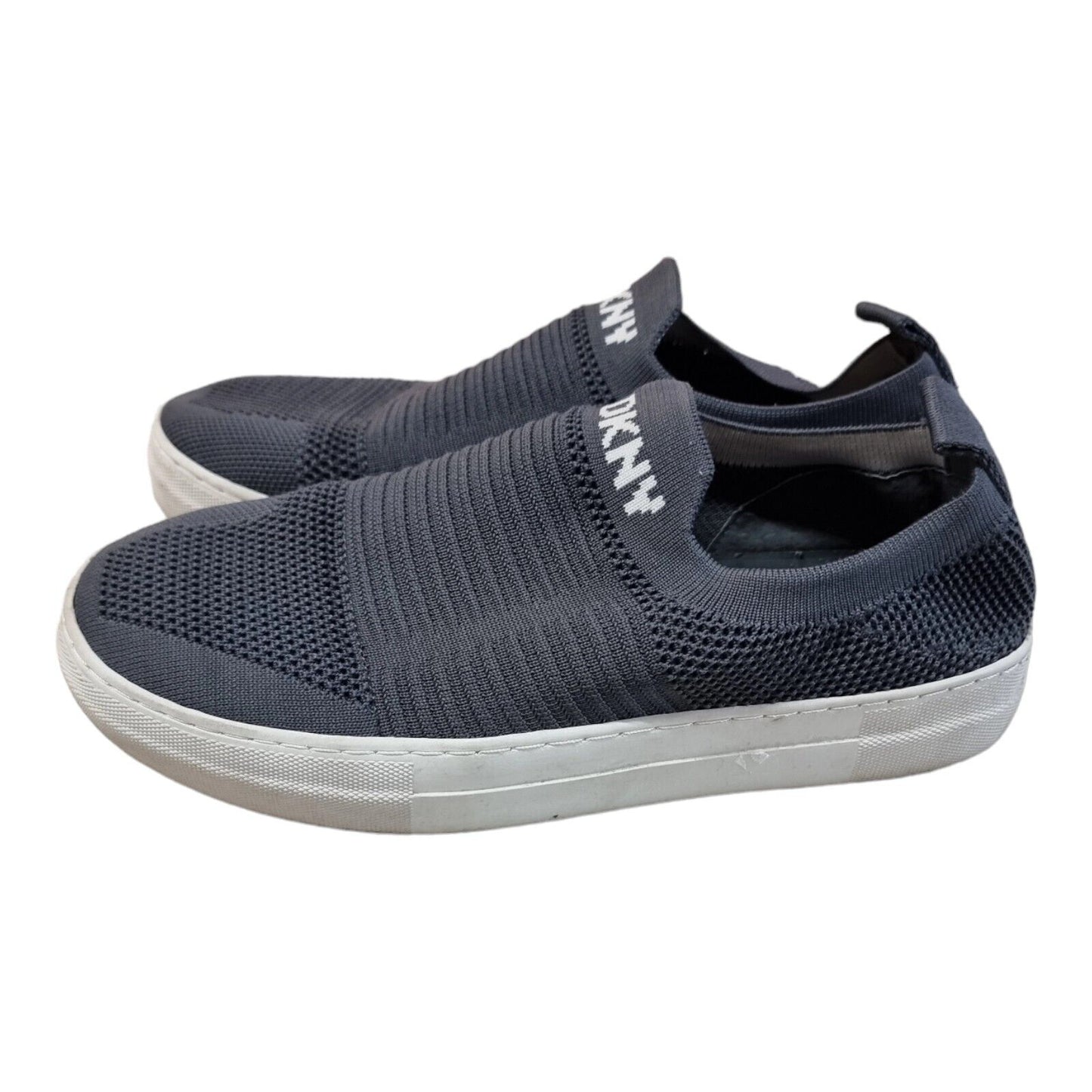 DKNY Womens Slip-on Shoes Grey Flats Size 10M US, 41M EUR, 7.5M UK- Ready To Go