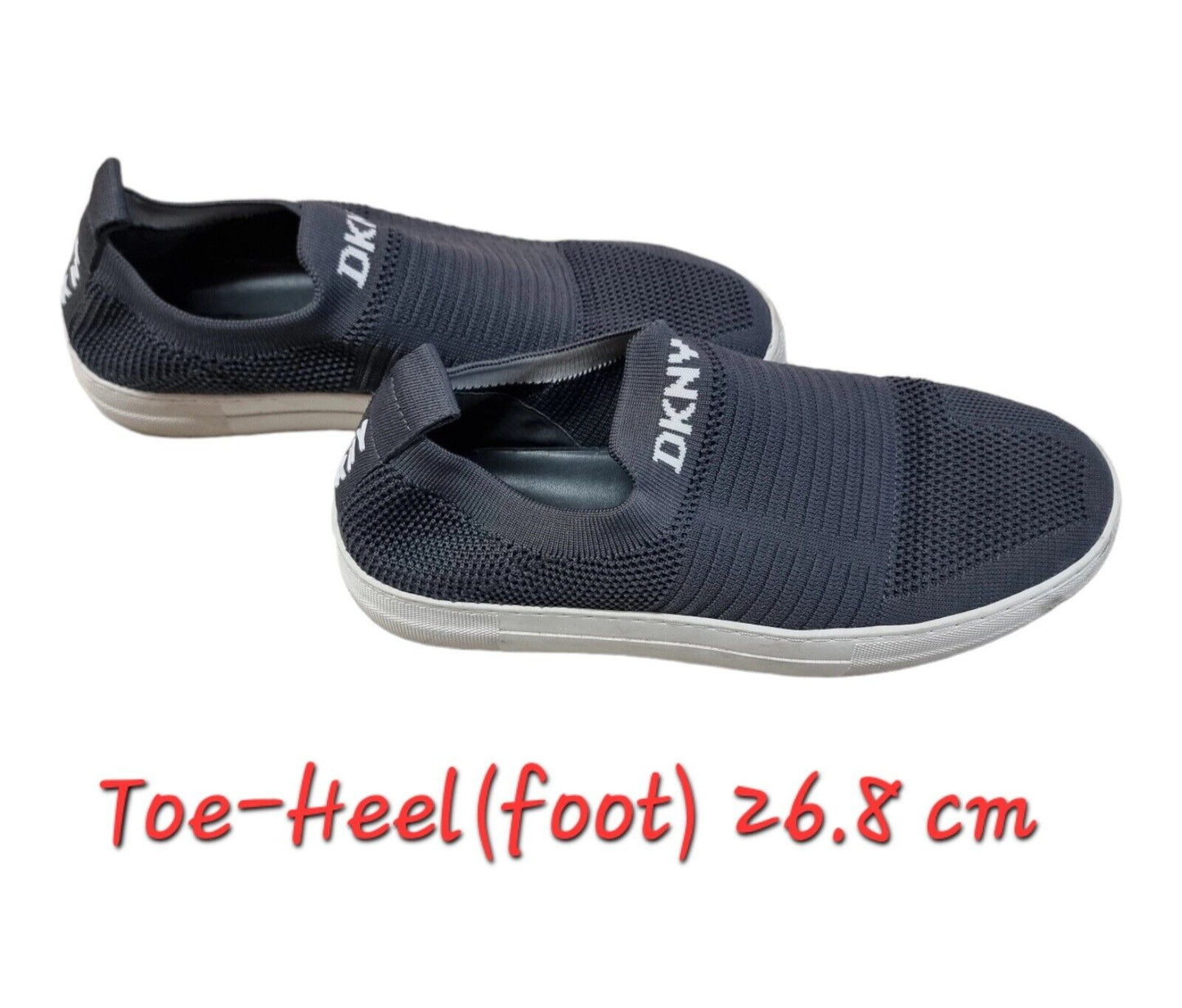 DKNY Womens Slip-on Shoes Grey Flats Size 10M US, 41M EUR, 7.5M UK- Ready To Go