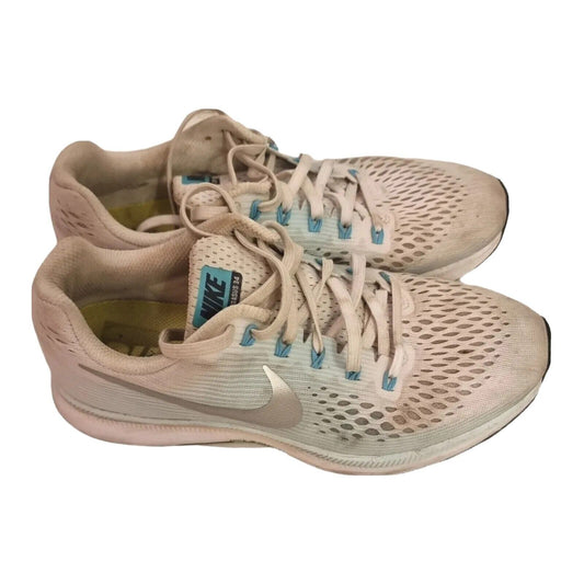 NIKE Zoom Pegasus 34 Shoes Womens White Runners Size 9 US, 6.5 UK, 40.5 EU