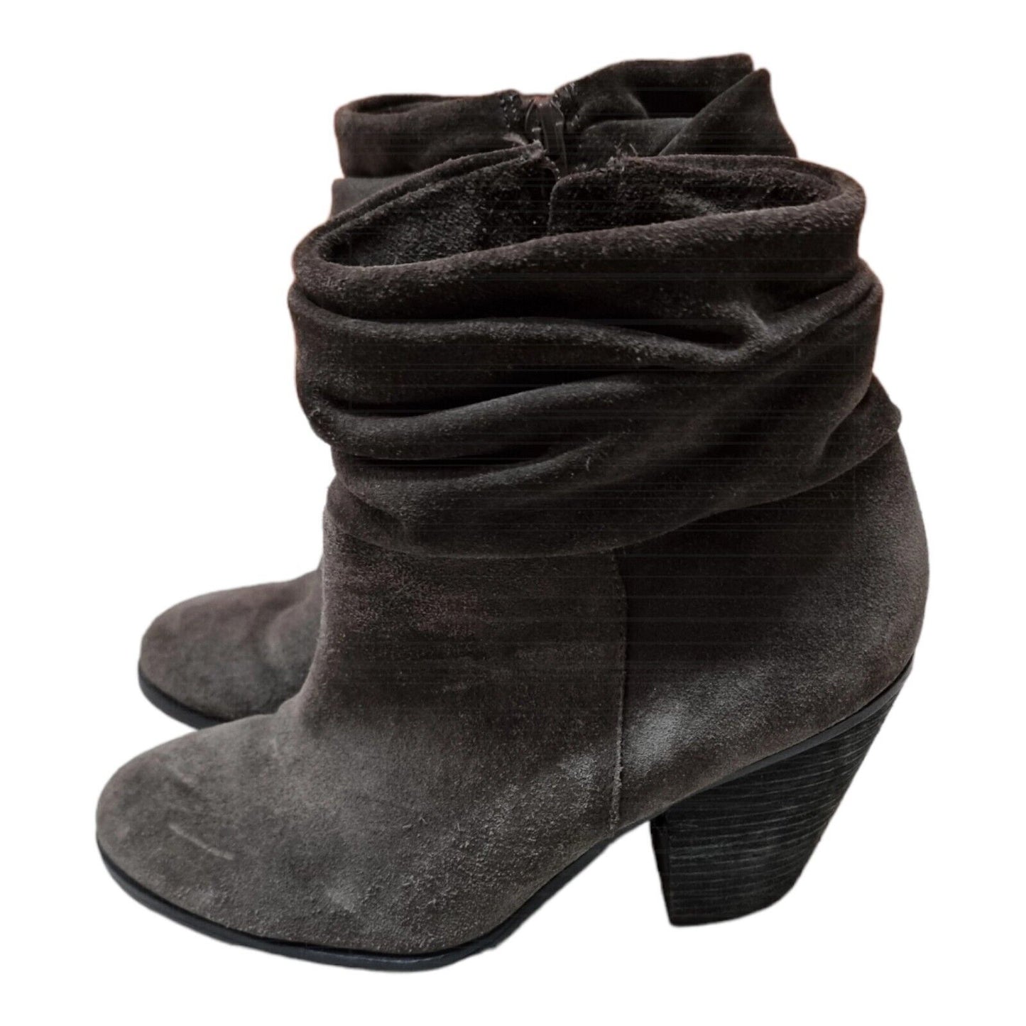 VINCE CAMUTO Boots Womens Grey Suede Shoes Size 8.5 US, 38.5 EUR Great Condition