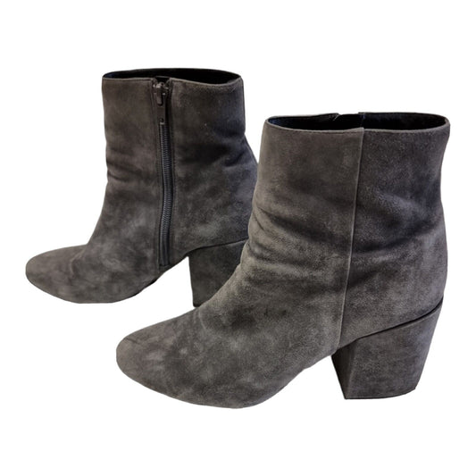 WINDSOR SMITH Boots Womens Grey Suede Shoes Size 7.5 - Like New